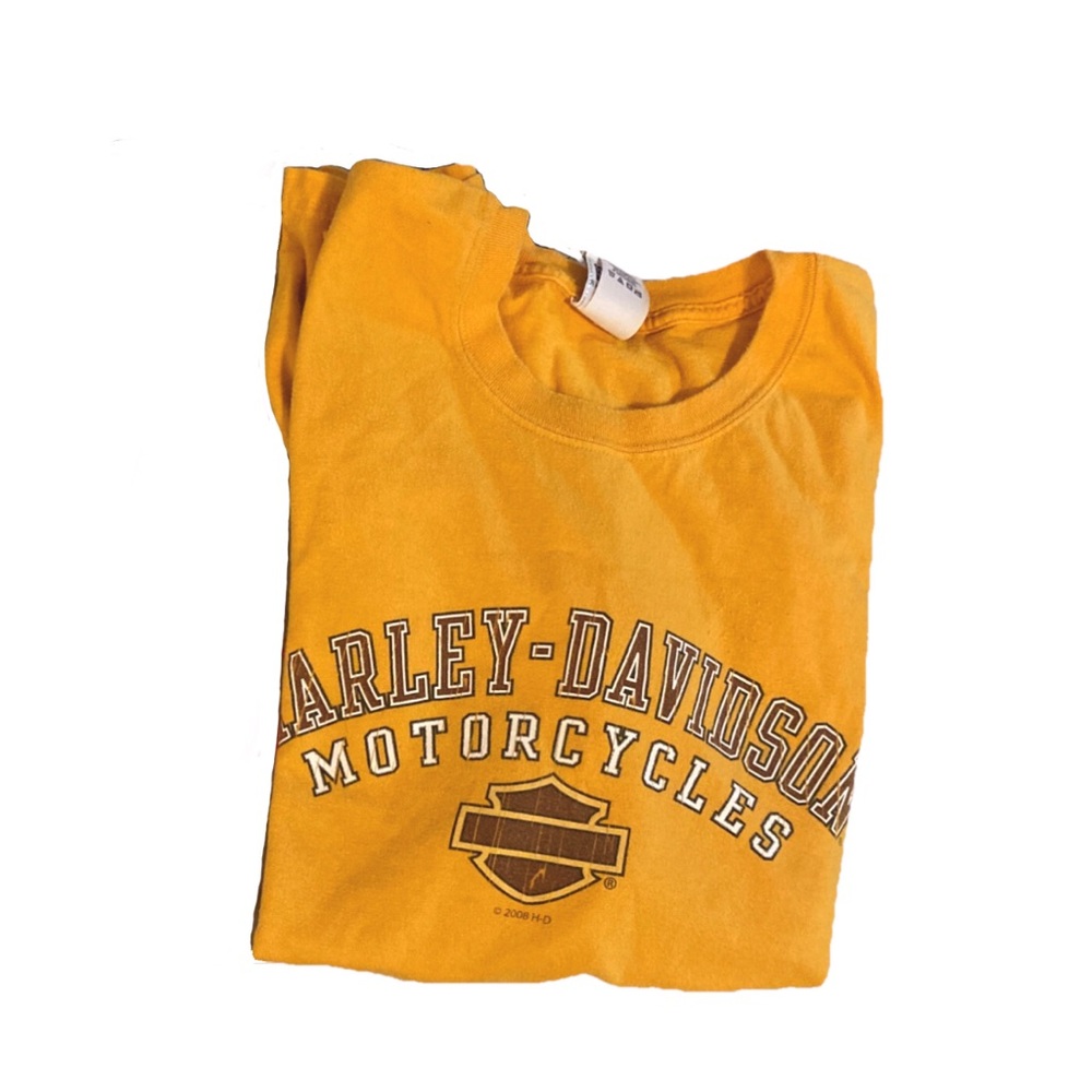 Harley Davidson Kauai Hawaii Men’s Tee Shirt, Yellow, 2XL, 100% Cotton